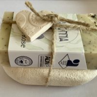Cadeau savon, porte savon en argile & diffuseur cœur