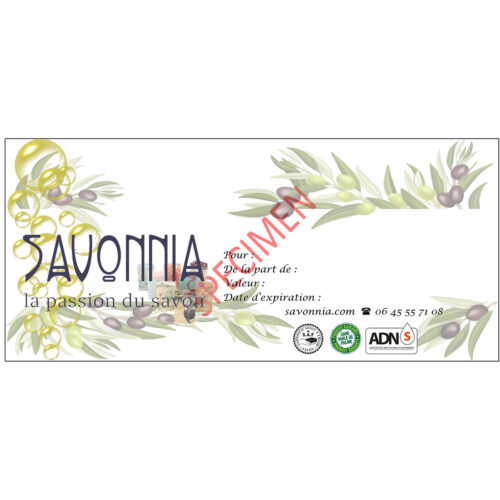 Carte cadeau Savonnia Bergerac